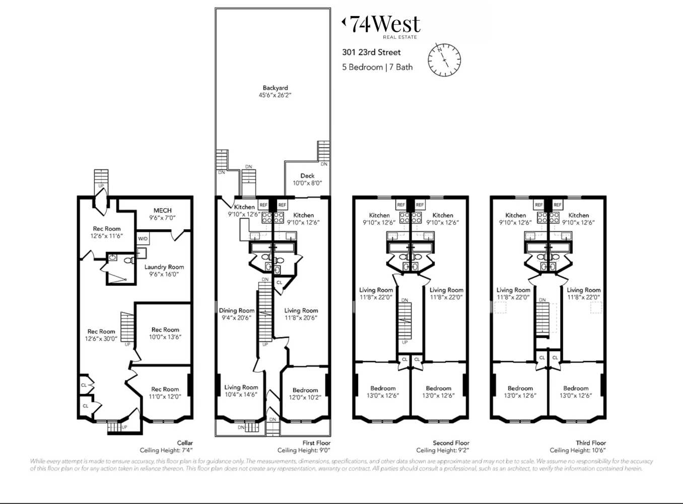 Floorplan for 301 23rd Street