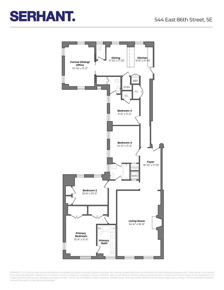 Floorplan for 544 East 86th Street, 5E