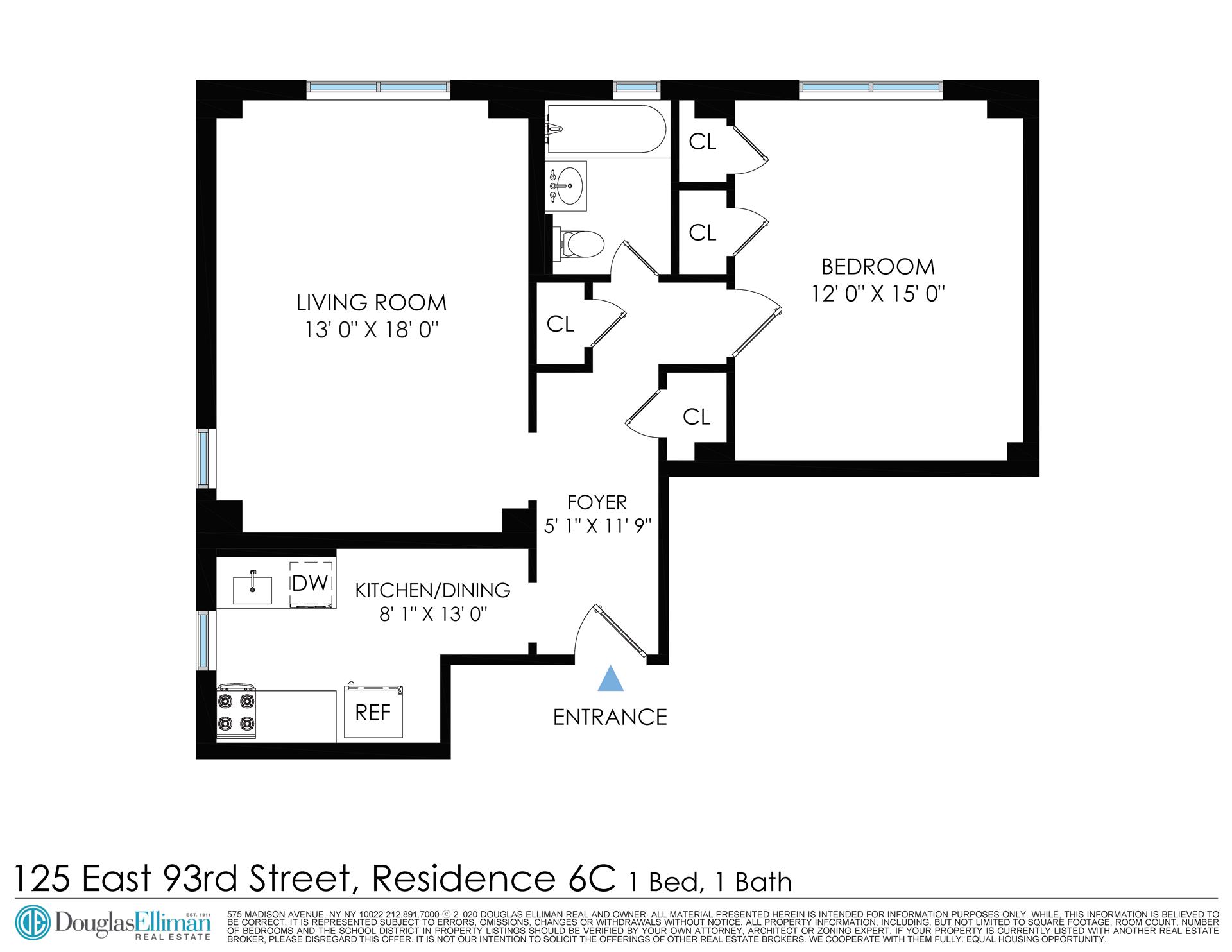 Floorplan for 125 East 93rd Street, 6