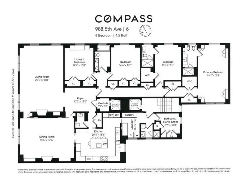 Floorplan for 988 5th Avenue, 6