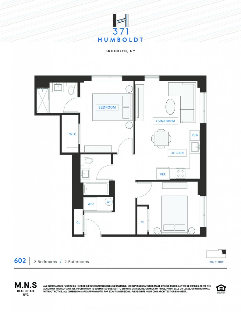 Floorplan for 781 Metropolitan Avenue, 602