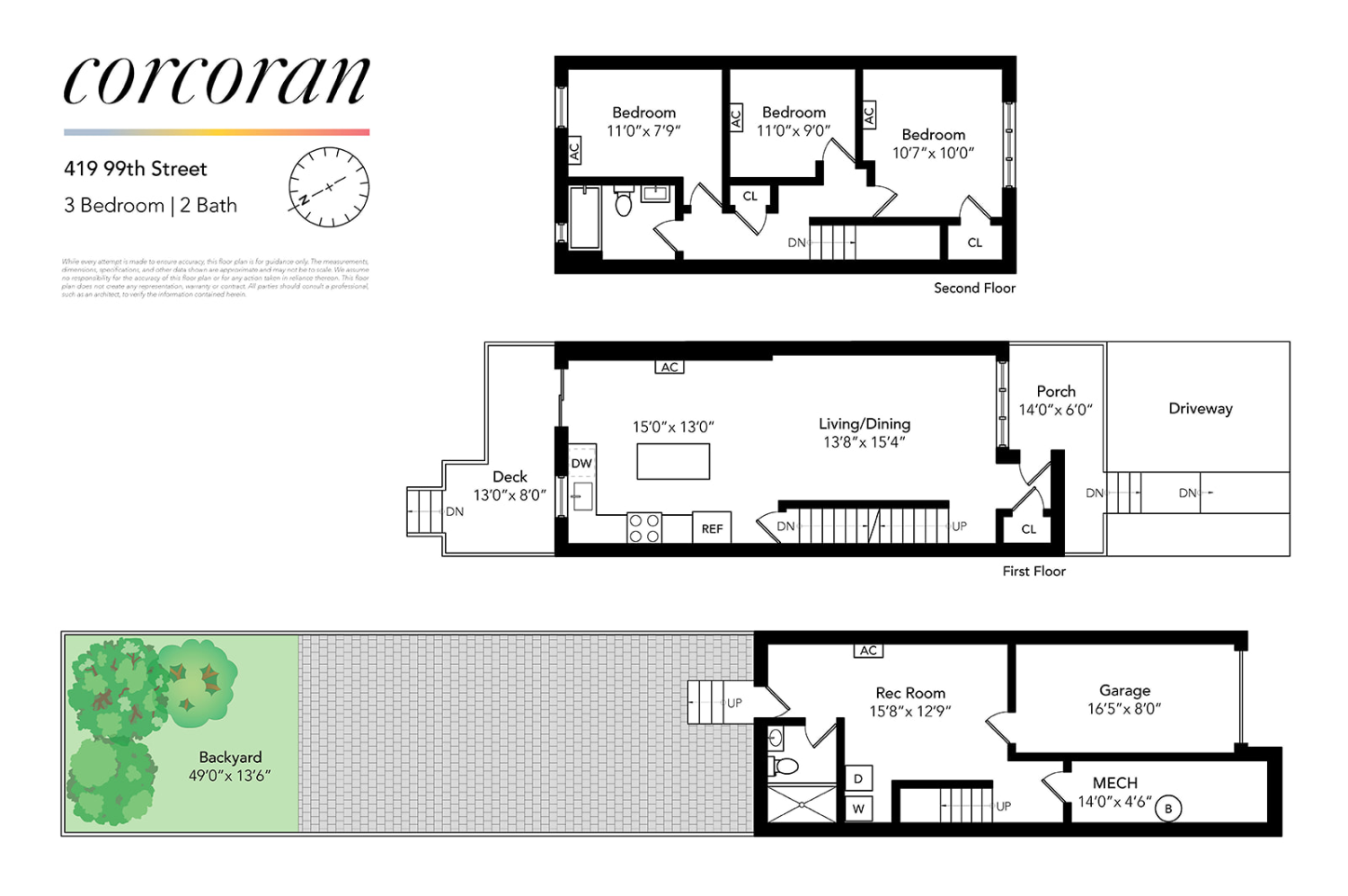 Floorplan for 419 99th Street