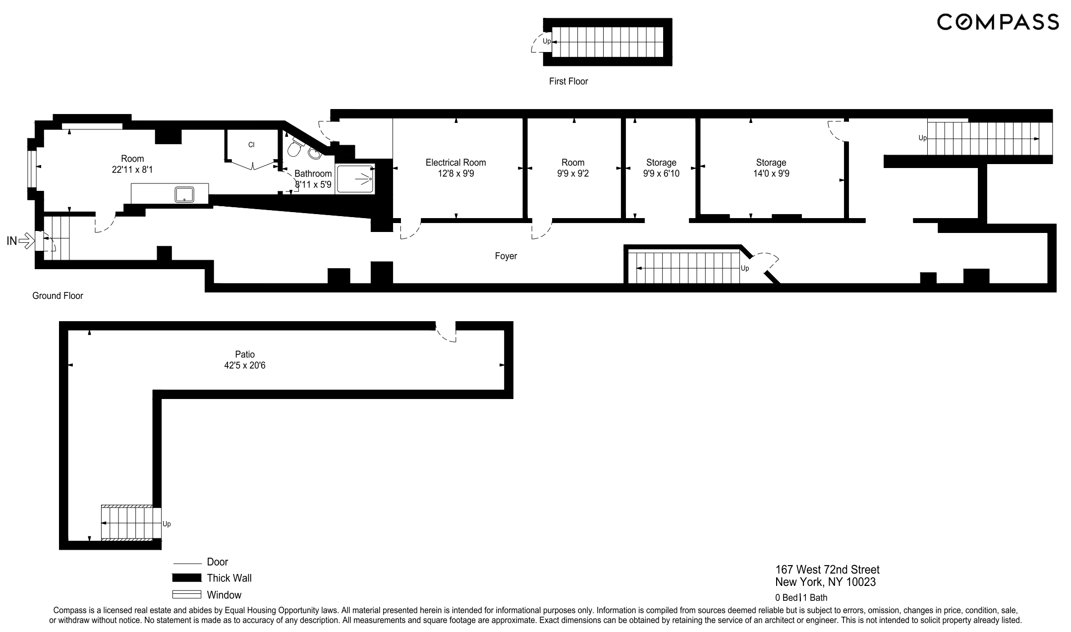 Floorplan for 167 West 72nd Street