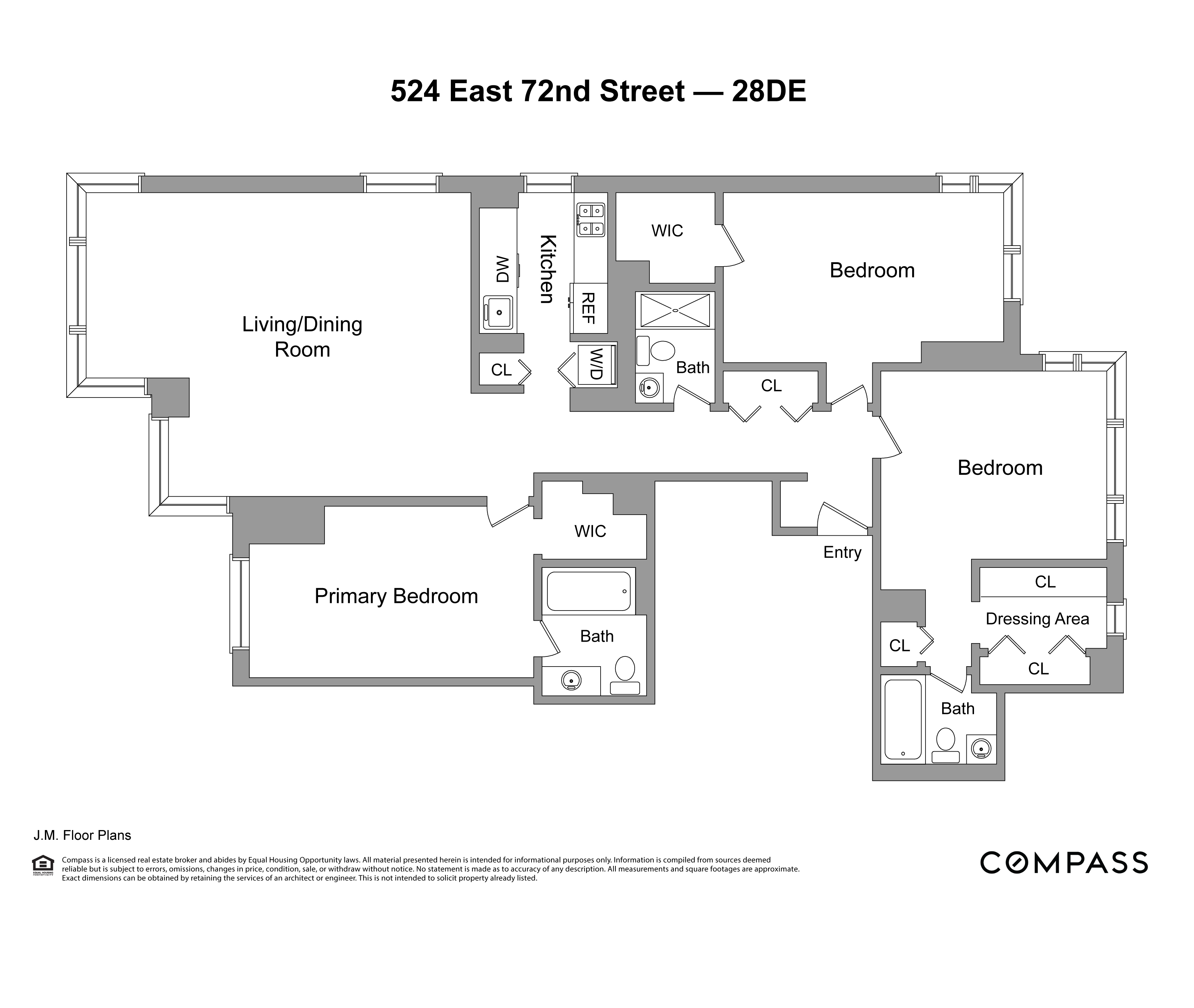 Floorplan for 524 East 72nd Street, 28DE