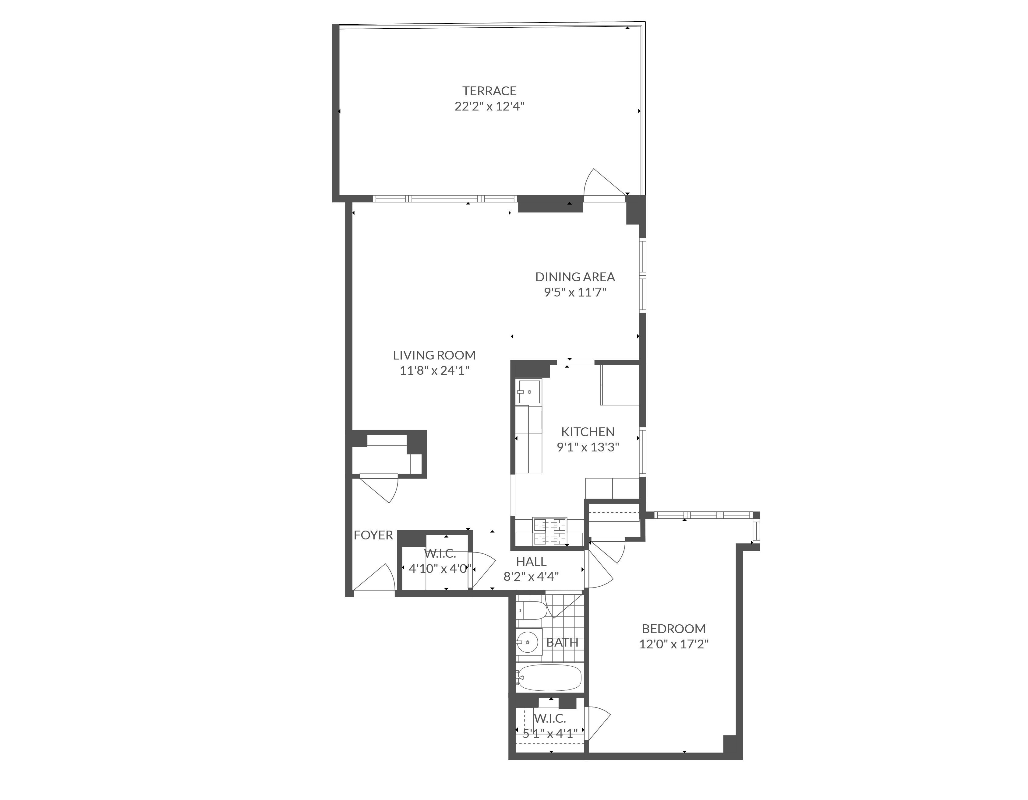 Floorplan for 477 FDR Drive, M1905