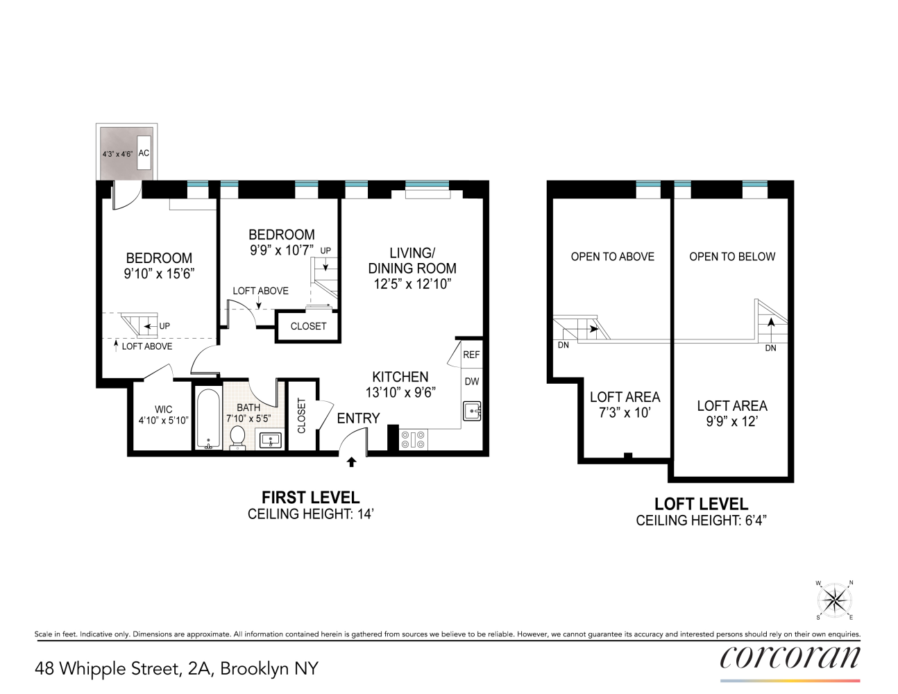 Floorplan for Whipple Street, 2A