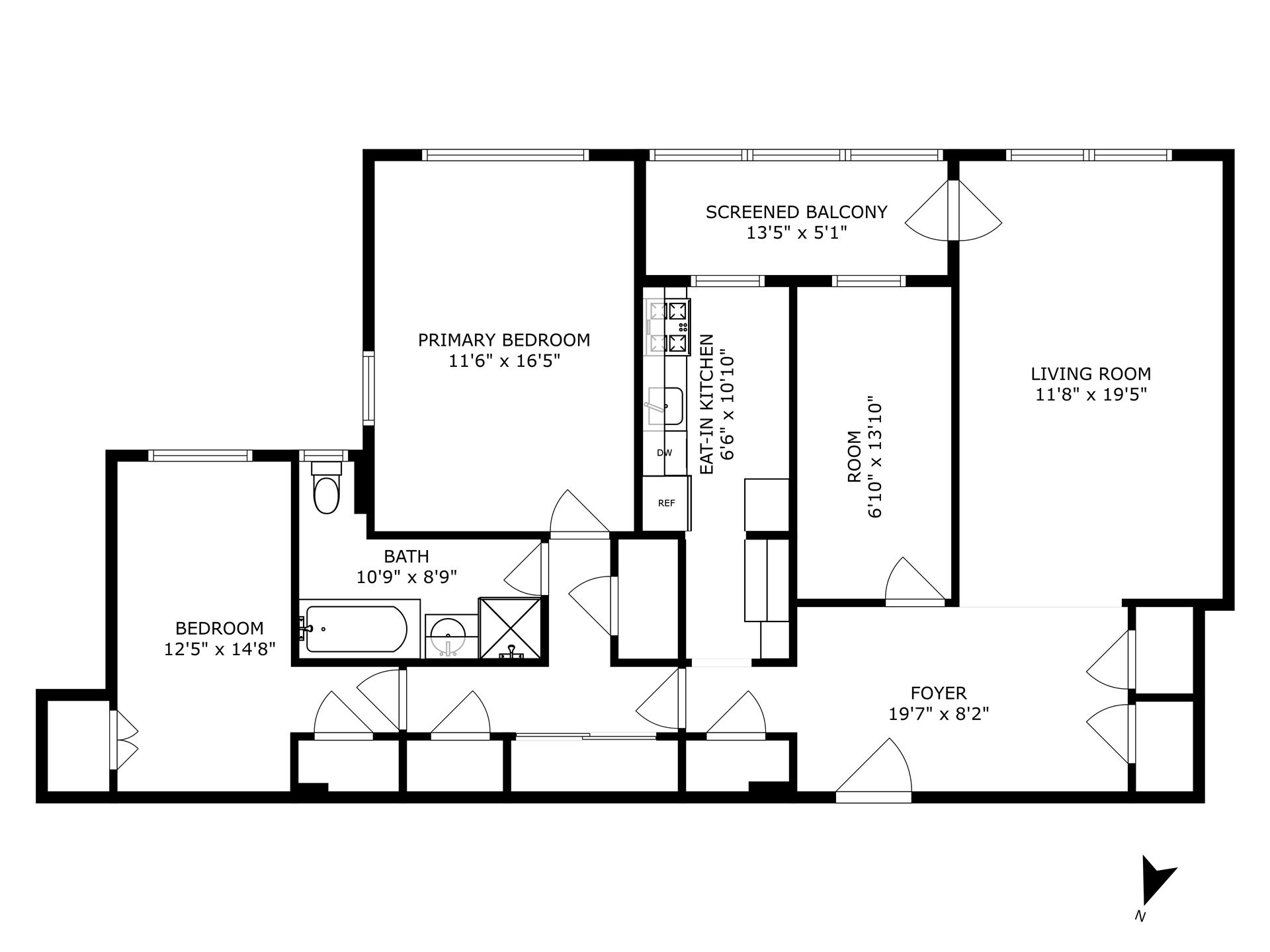 Floorplan for 67-66 108th Street, D37