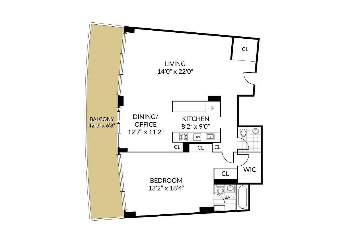 Floorplan for 4455 Douglas Avenue, 4H