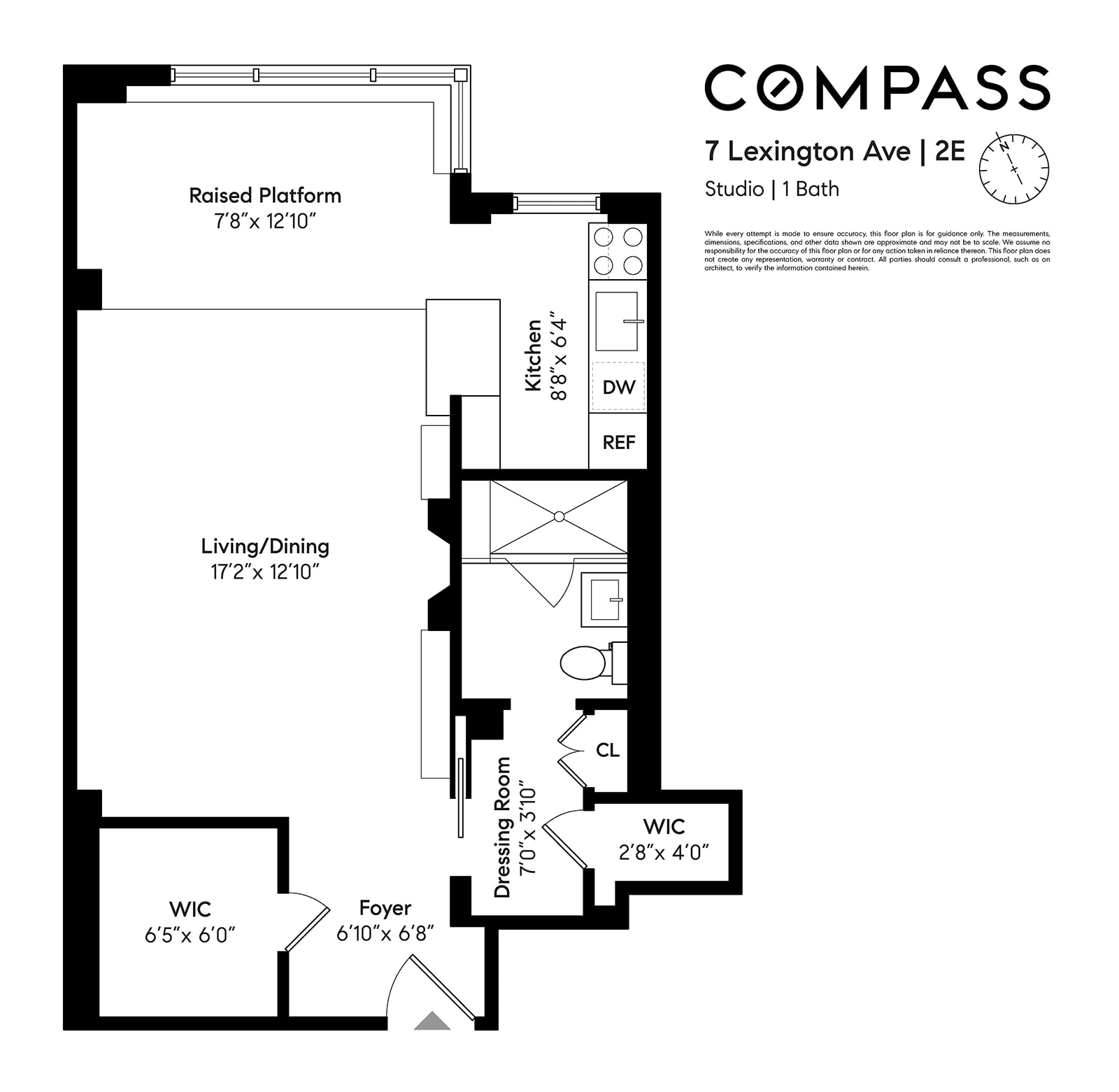 Floorplan for 7 Lexington Avenue, 2E