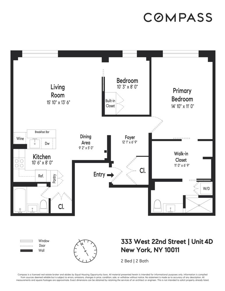 Floorplan for 333 West 22nd Street, 4D