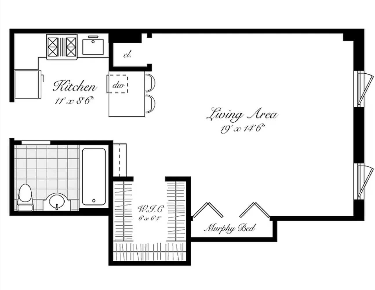 Floorplan for 410 West 24th Street, 5CLOFT