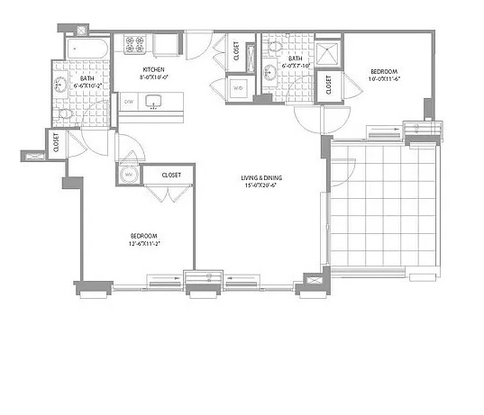 Floorplan for 247 North 7th Street 1 704