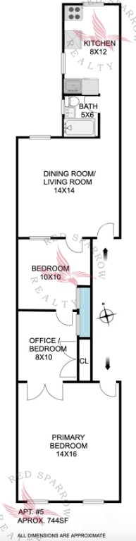 Floorplan for 157 East 106th Street, 5A