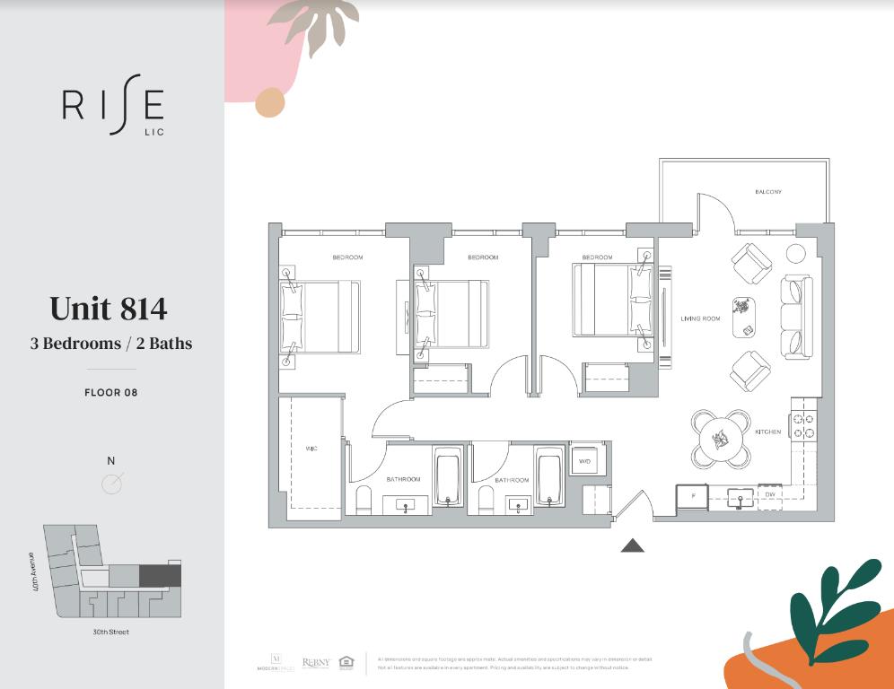 Floorplan for 29-17 40th Avenue, 814