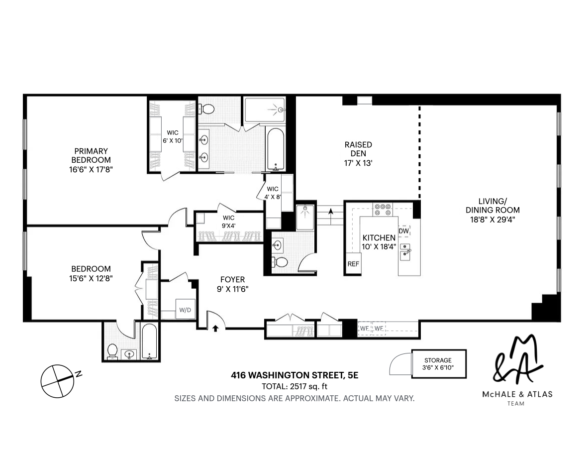 Floorplan for 92 Laight Street, 5E