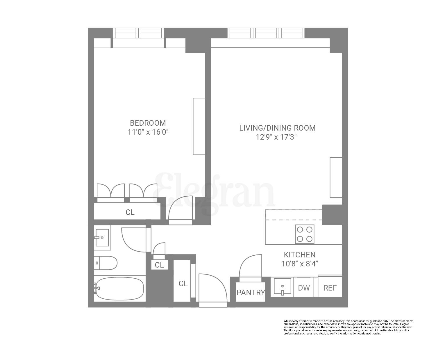 Floorplan for 225 Rector Place, 9-R