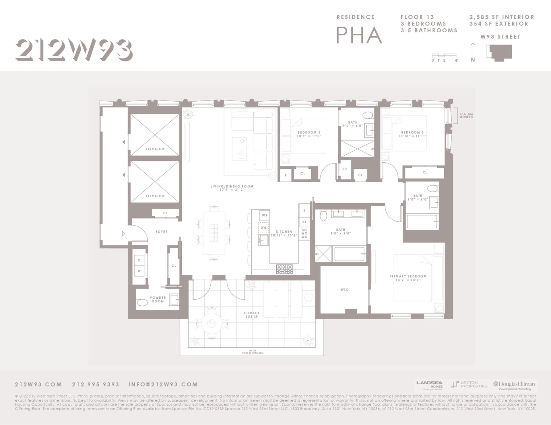 Floorplan for 212 West 93rd Street, PHA