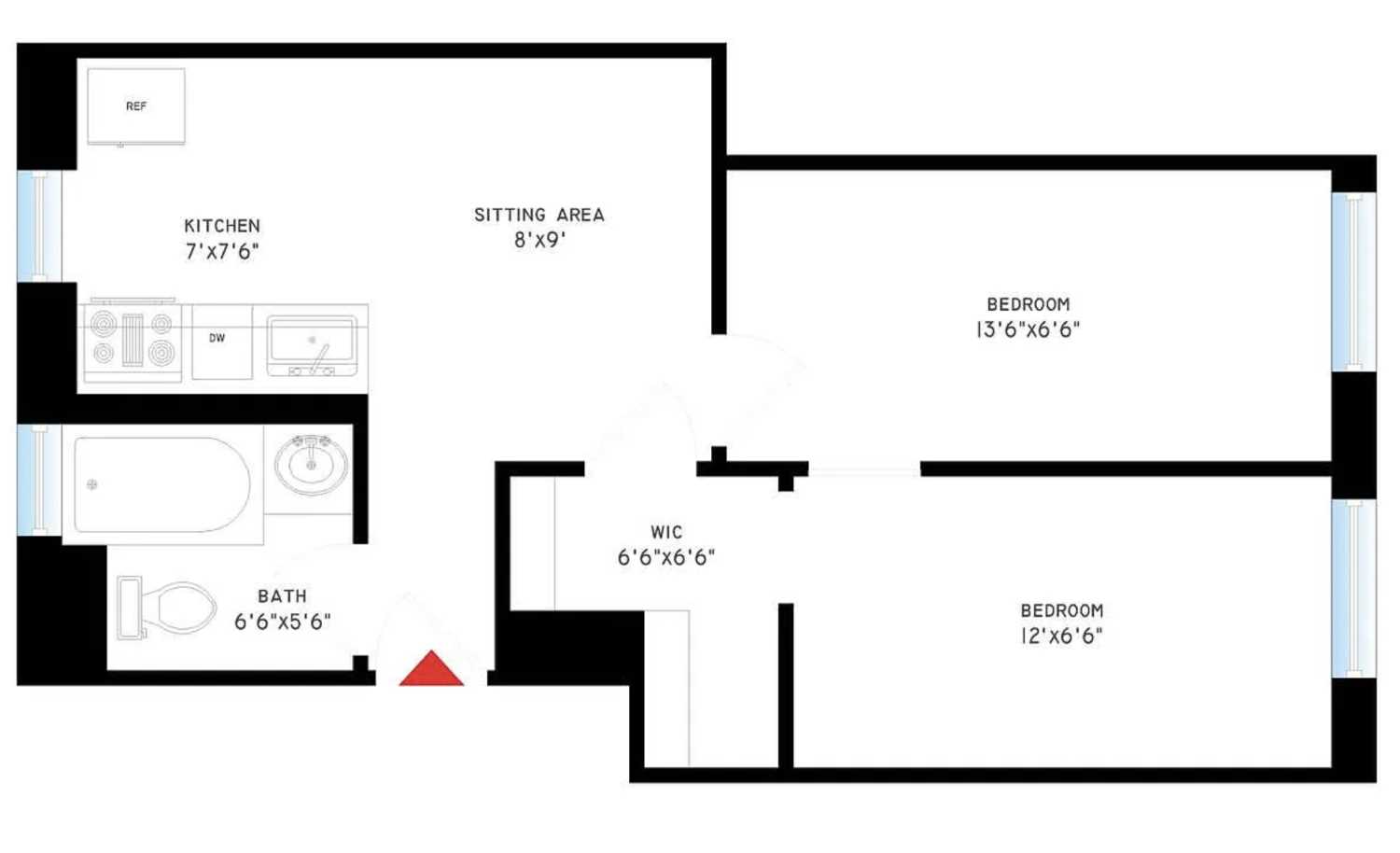 Floorplan for 508 East 78th Street, 6A