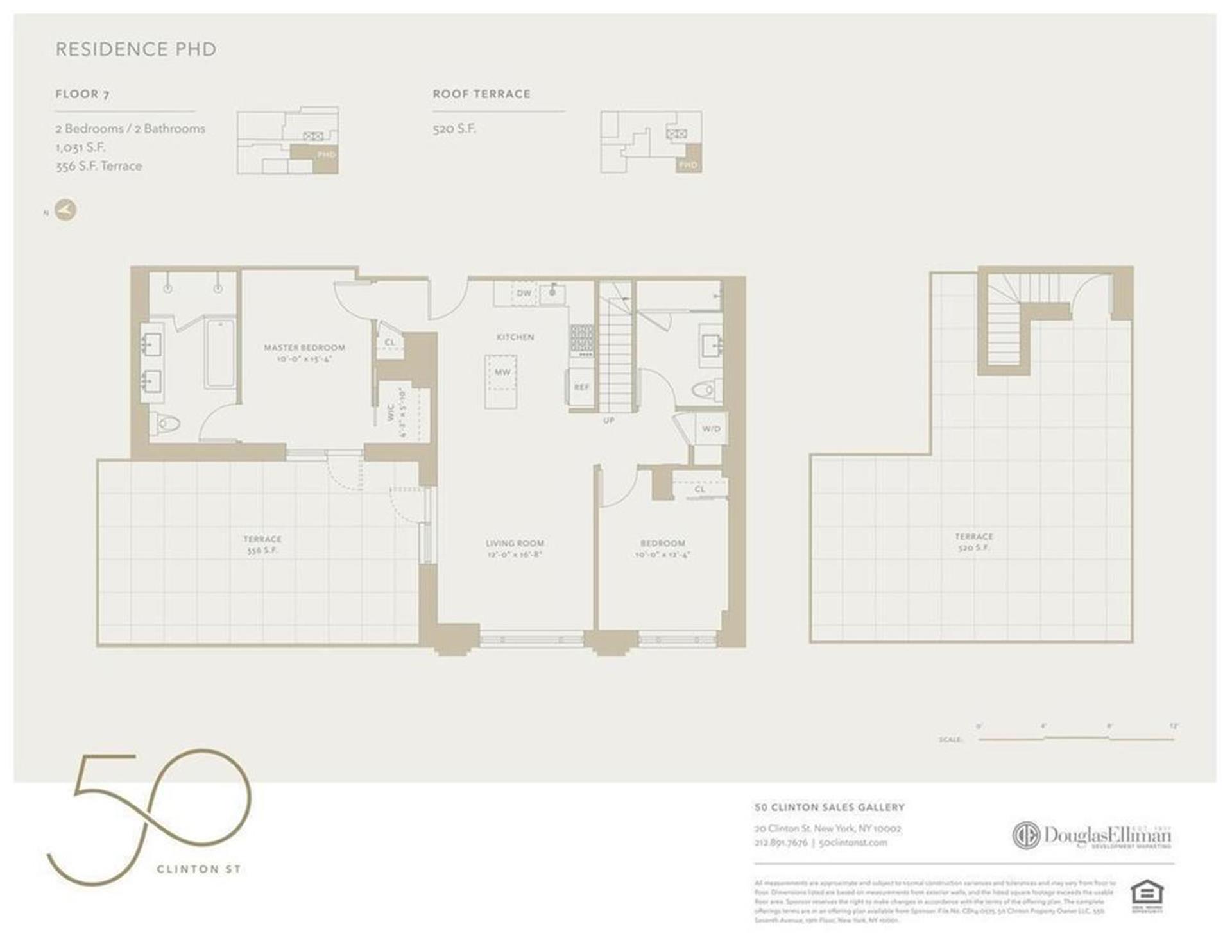 Floorplan for 50 Clinton Street, PHD