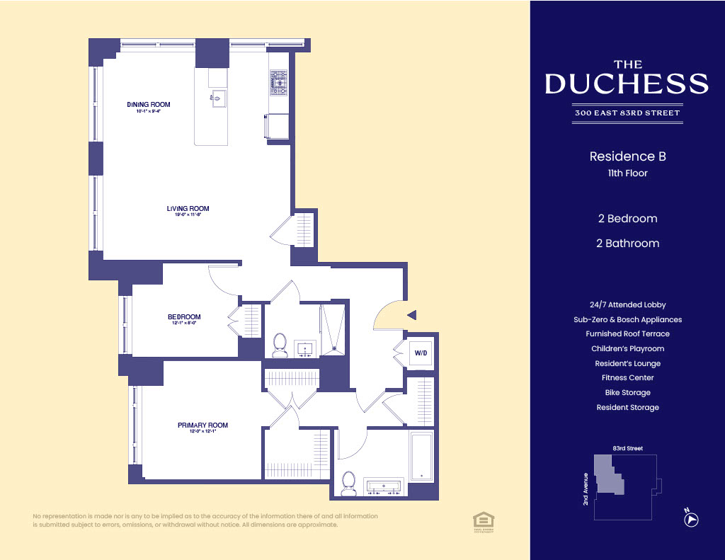 Floorplan for 300 East 83rd Street, 11B