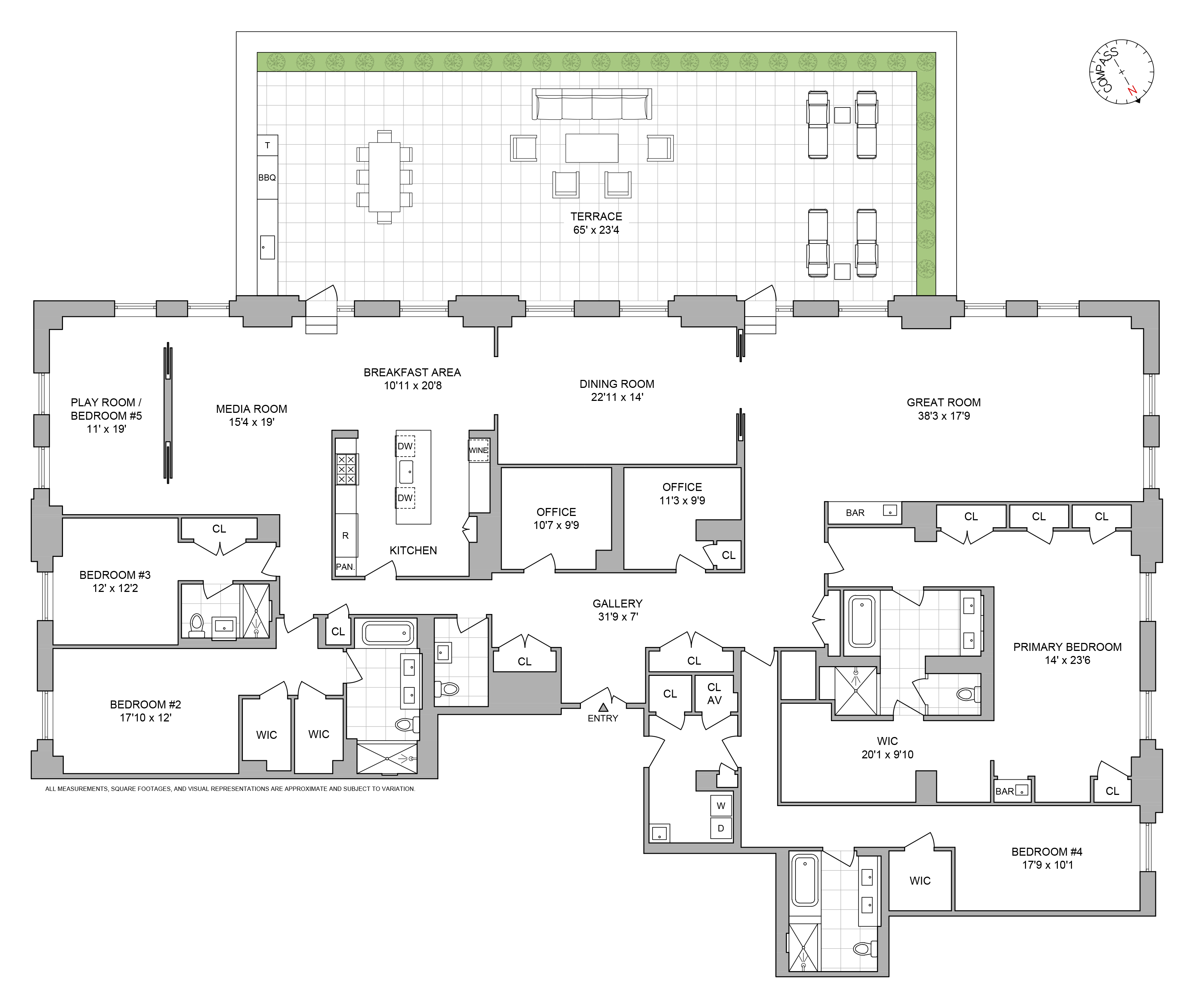 Floorplan for 100 Barclay Street, 21AD