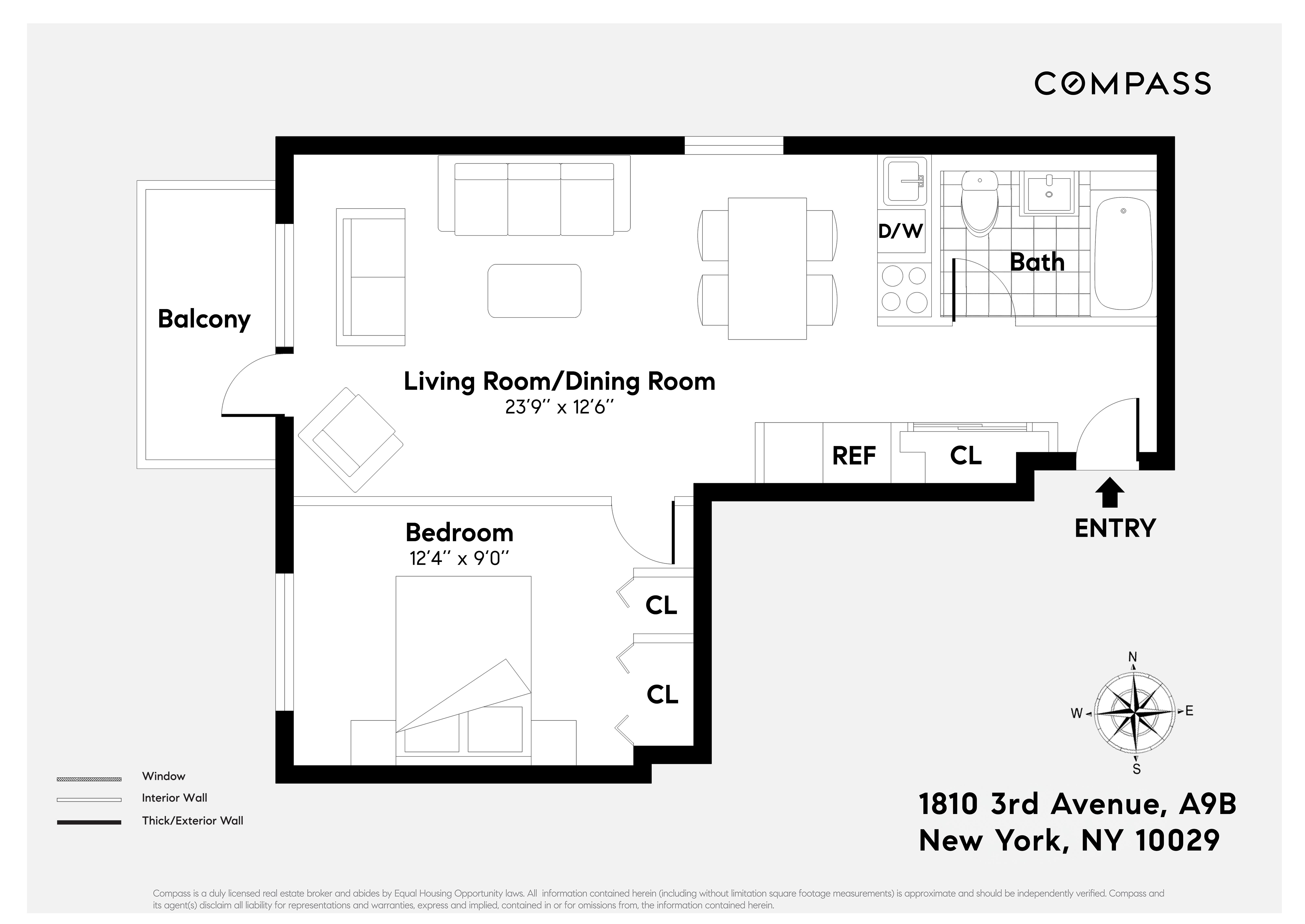 Floorplan for 1810 3rd Avenue, A9B