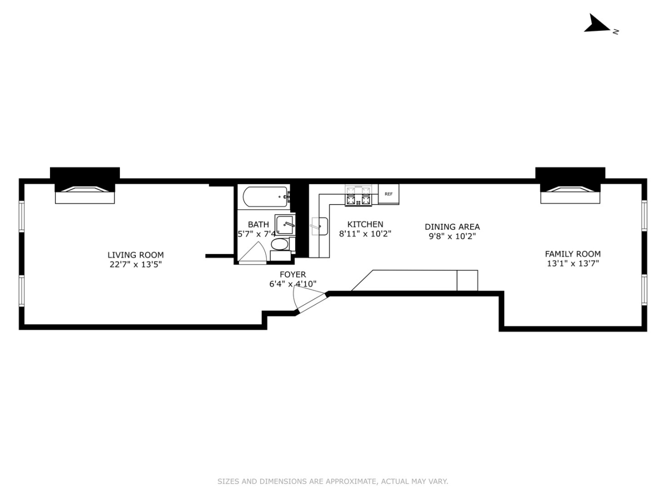 Floorplan for 169 5th Avenue, 2R