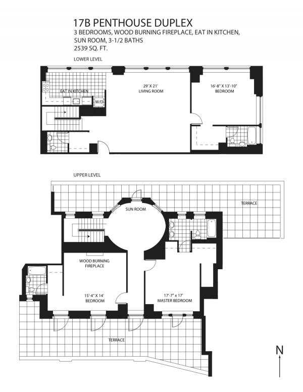 Floorplan for 305 East 63rd Street, 17B