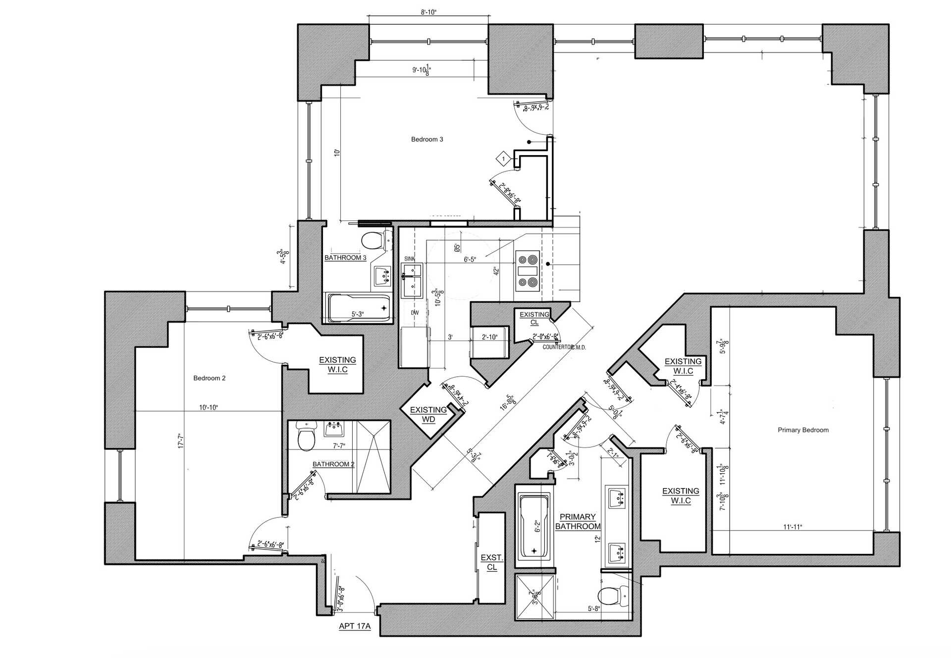 Floorplan for 15 West 63rd Street, 17-A