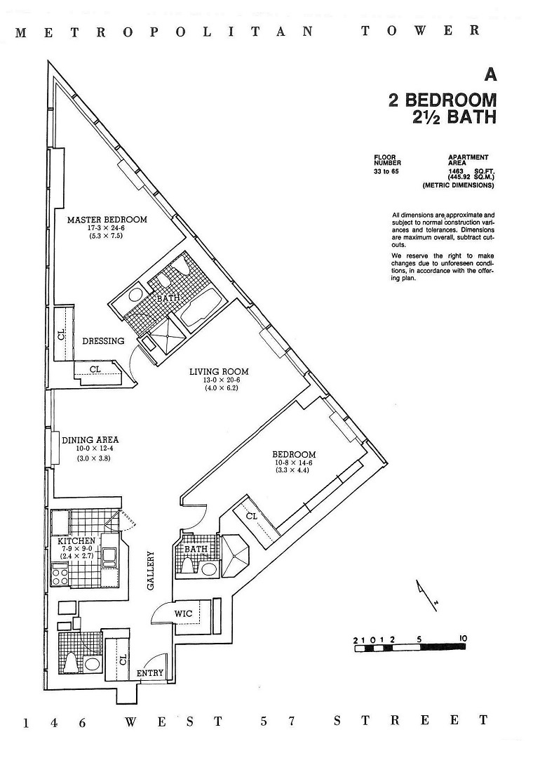 Floorplan for 146 West 57th Street, 53A