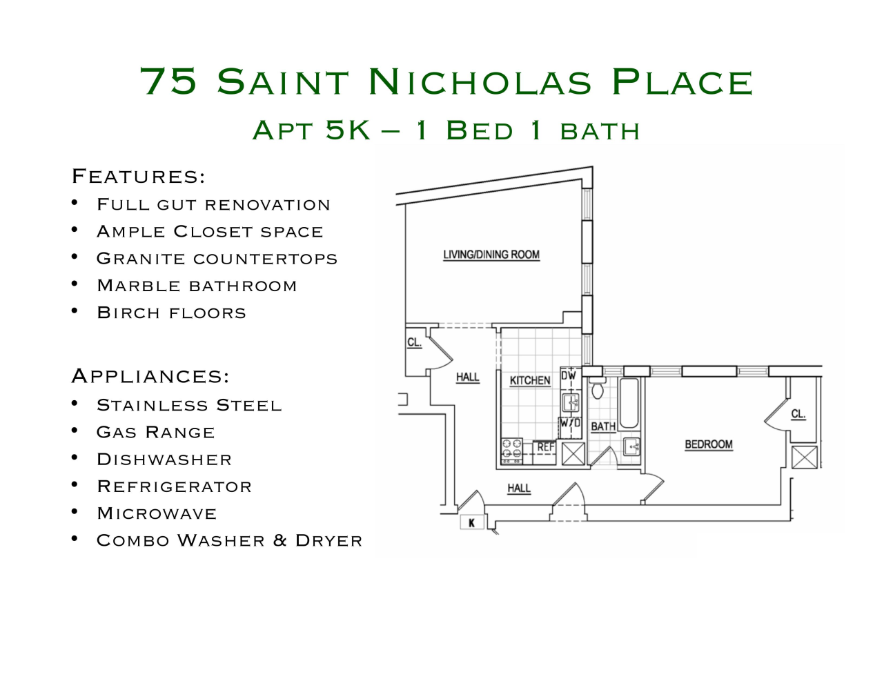 Floorplan for 75 St Nicholas Place, 6K