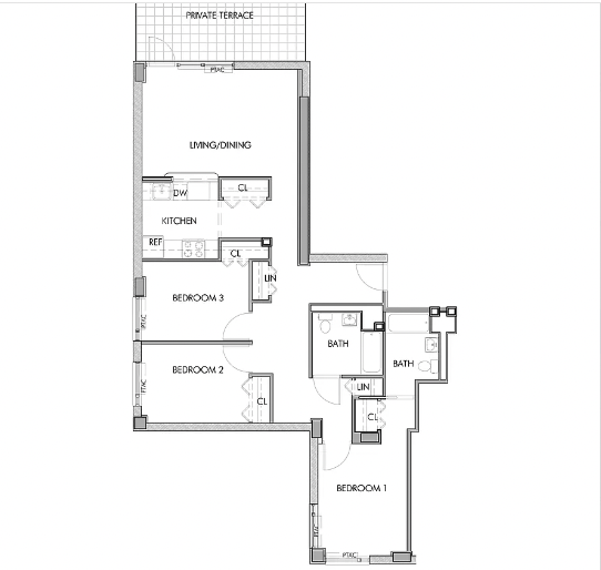 Floorplan for 142 Richards Street, 4B