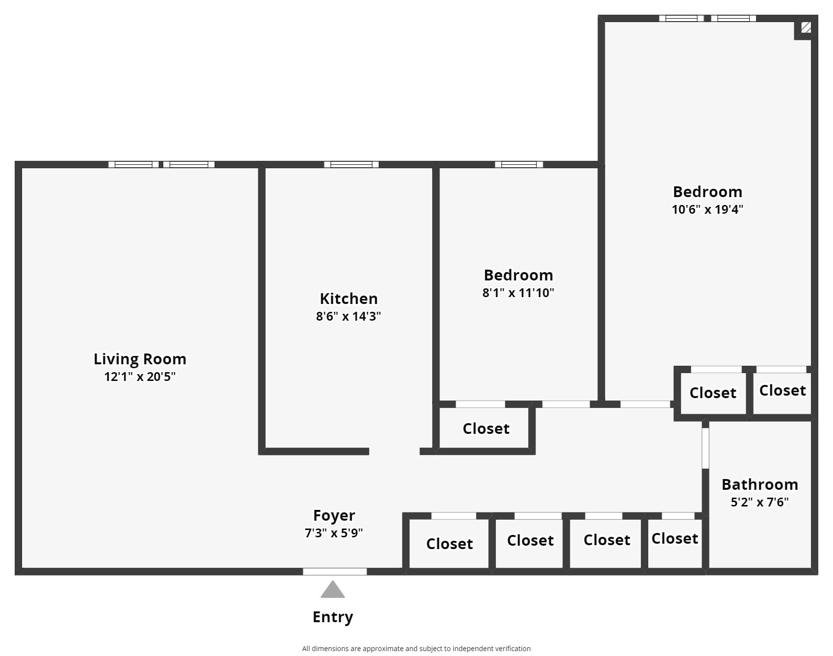 Floorplan for 144-63 35th Avenue, 3-B