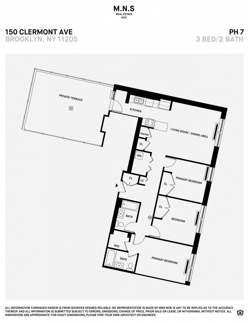 Floorplan for 375 Myrtle Avenue, PH-7