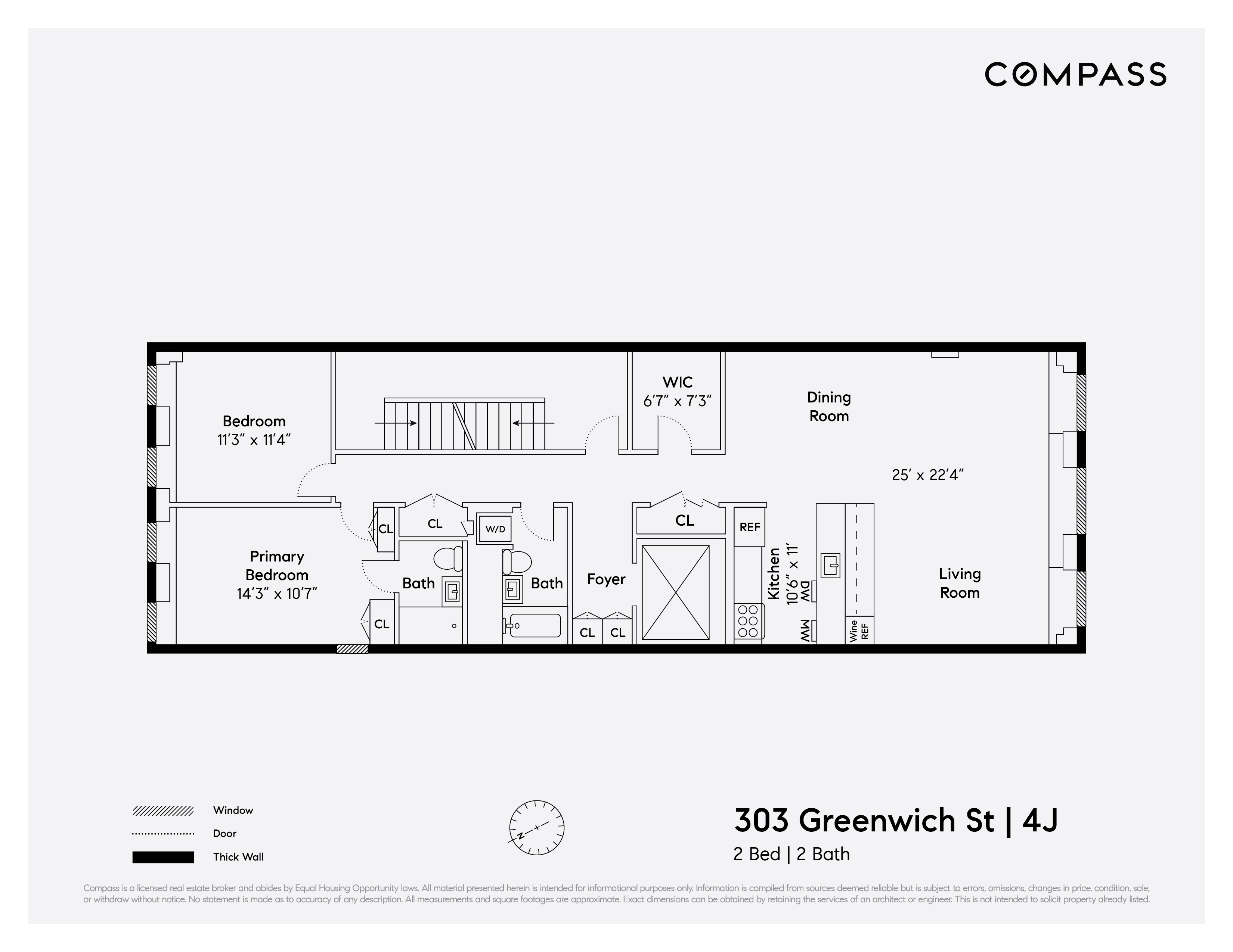 Floorplan for 303 Greenwich Street, LOFT 4J