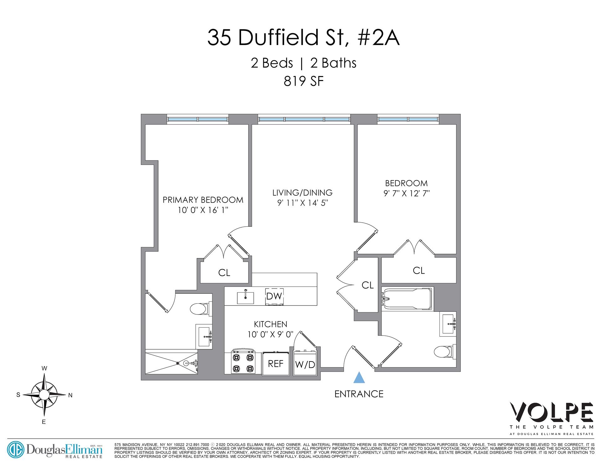 Floorplan for 35 Duffield Street, 2A