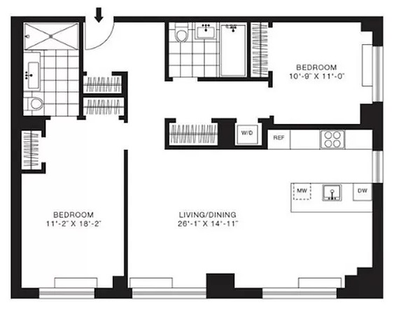 Floorplan for 11-02 49th Avenue, 5O