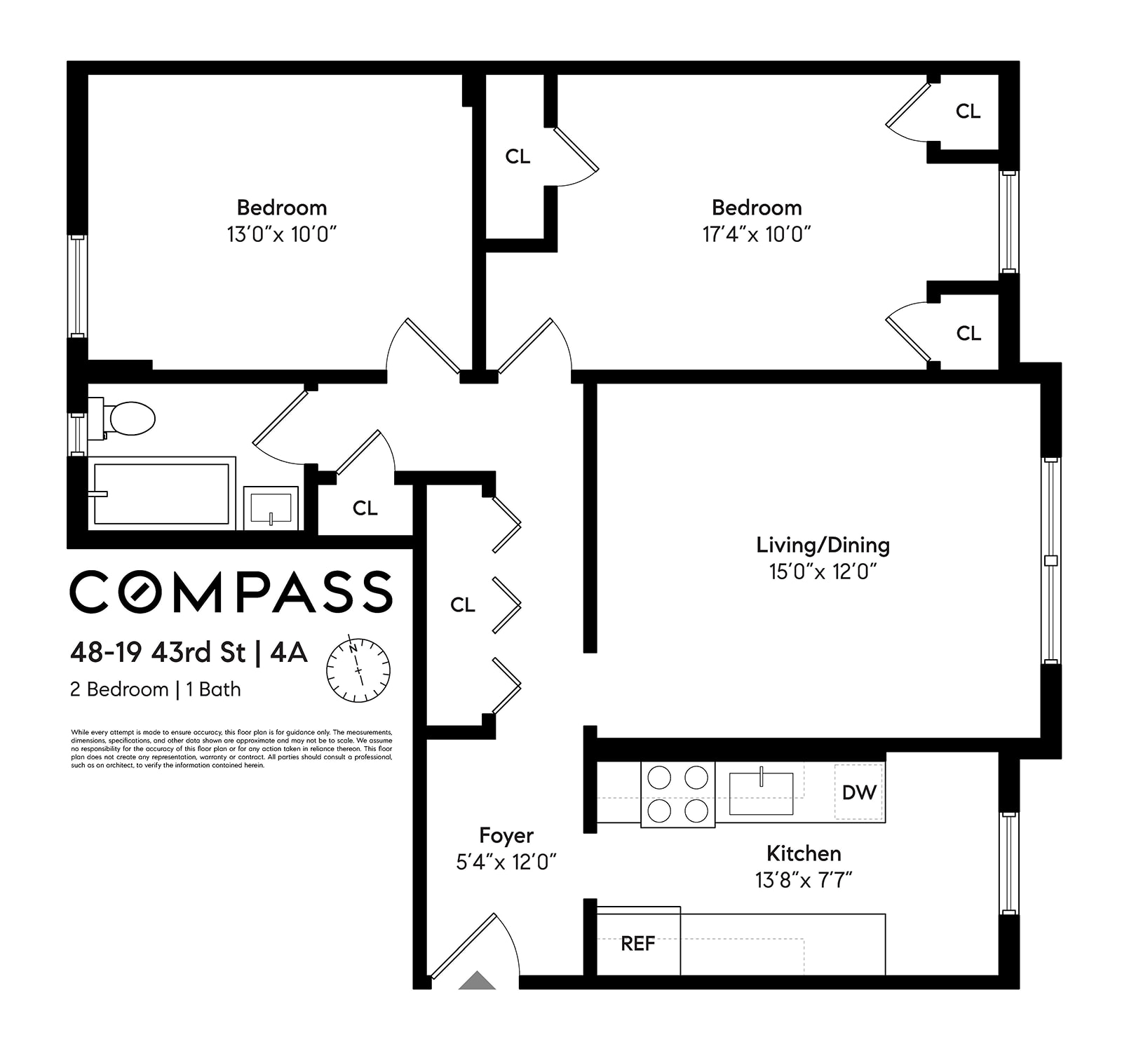 Floorplan for 48-19 43rd Street, 4A