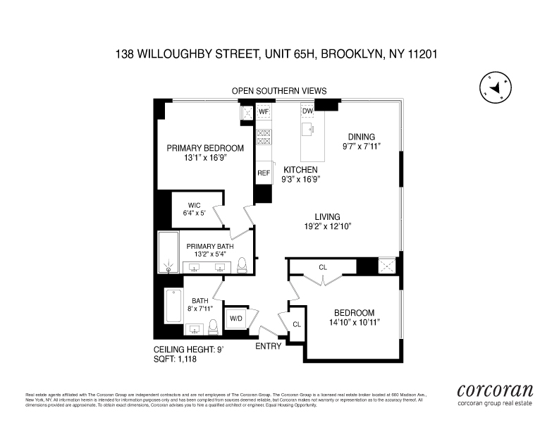 Floorplan for 138 Willoughby Street, 65H