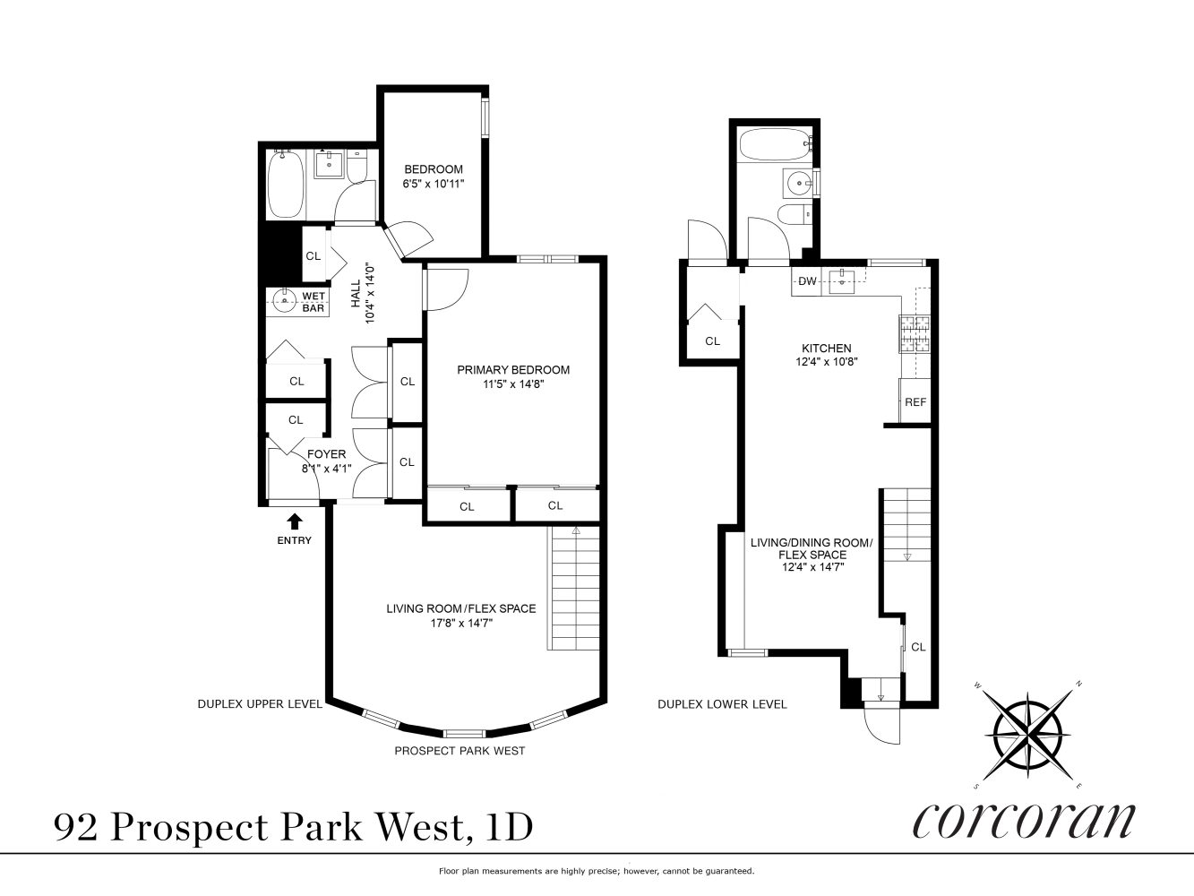 Floorplan for 92 Prospect Park, 1D