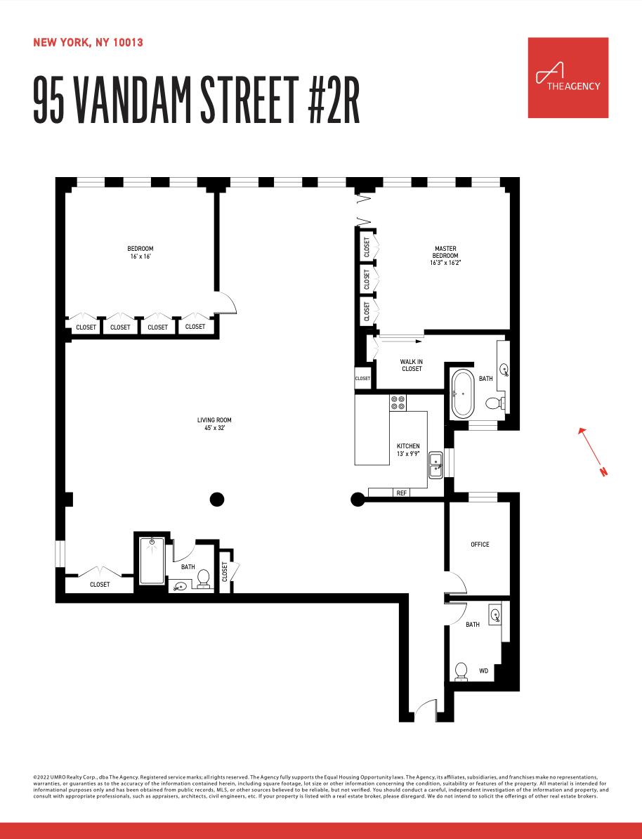 Floorplan for 95 Vandam Street, 2-R