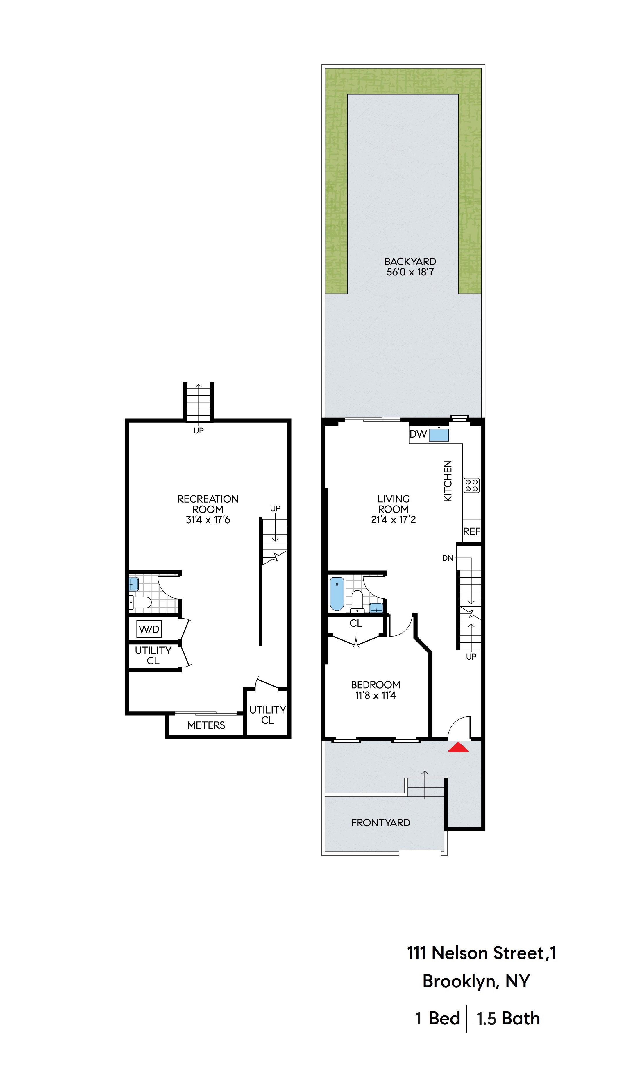 Floorplan for 111 Nelson Street, GARDEN