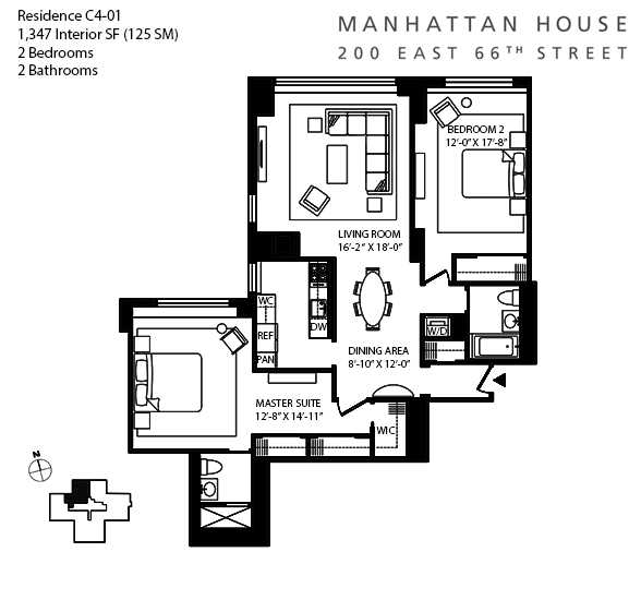 Floorplan for 200 East 66th Street, C401