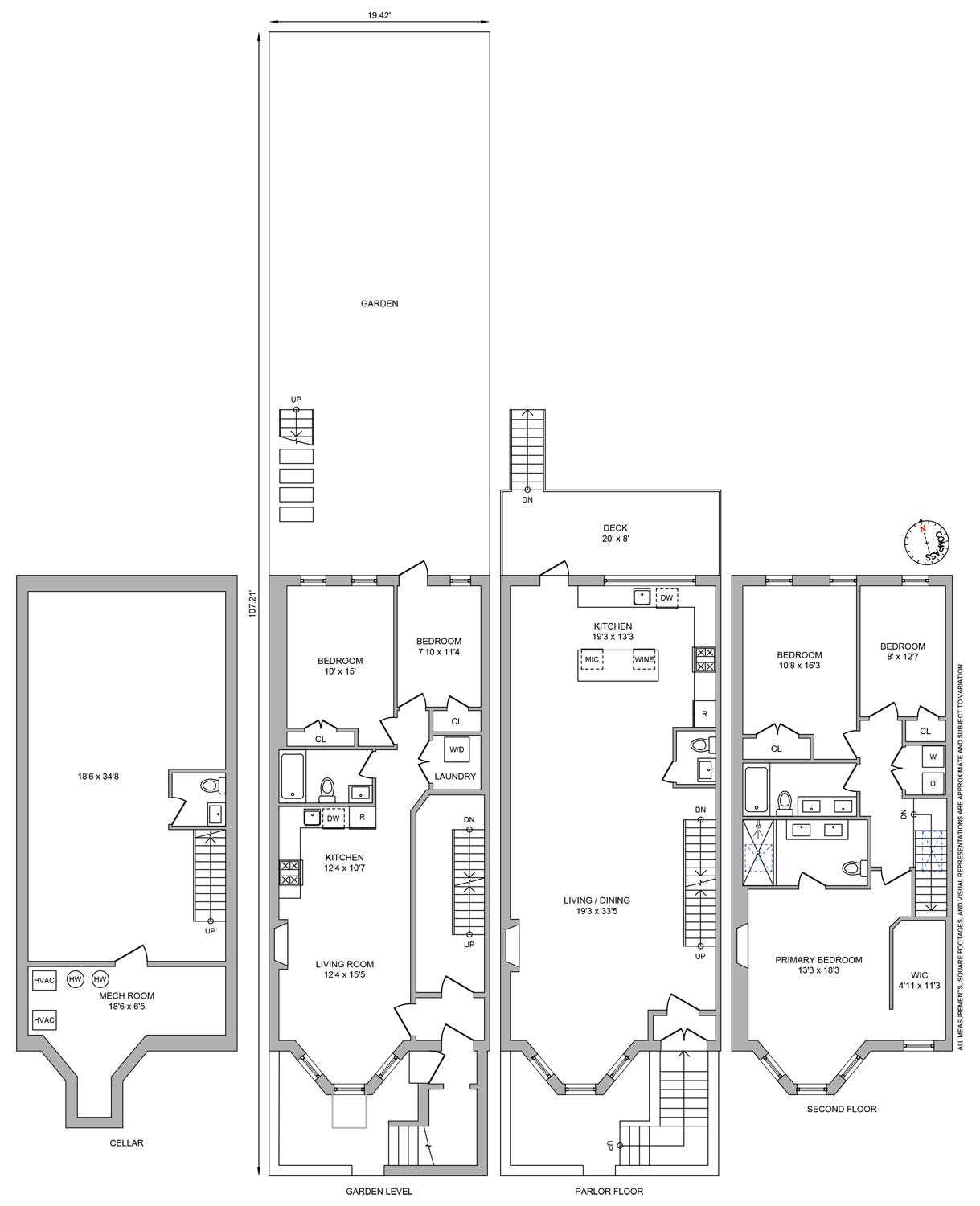 Floorplan for 1433 Dean Street