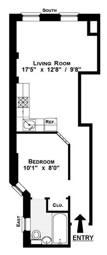 Floorplan for 220 East 82nd Street, 2-RE