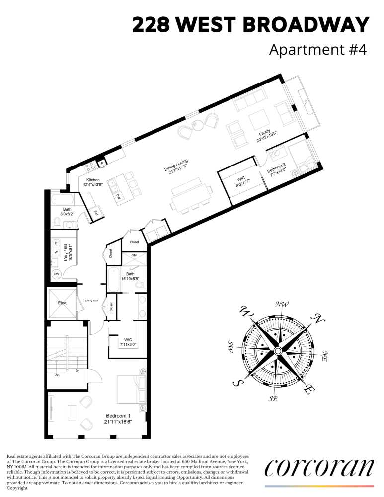 Floorplan for 228 West Broadway, 4