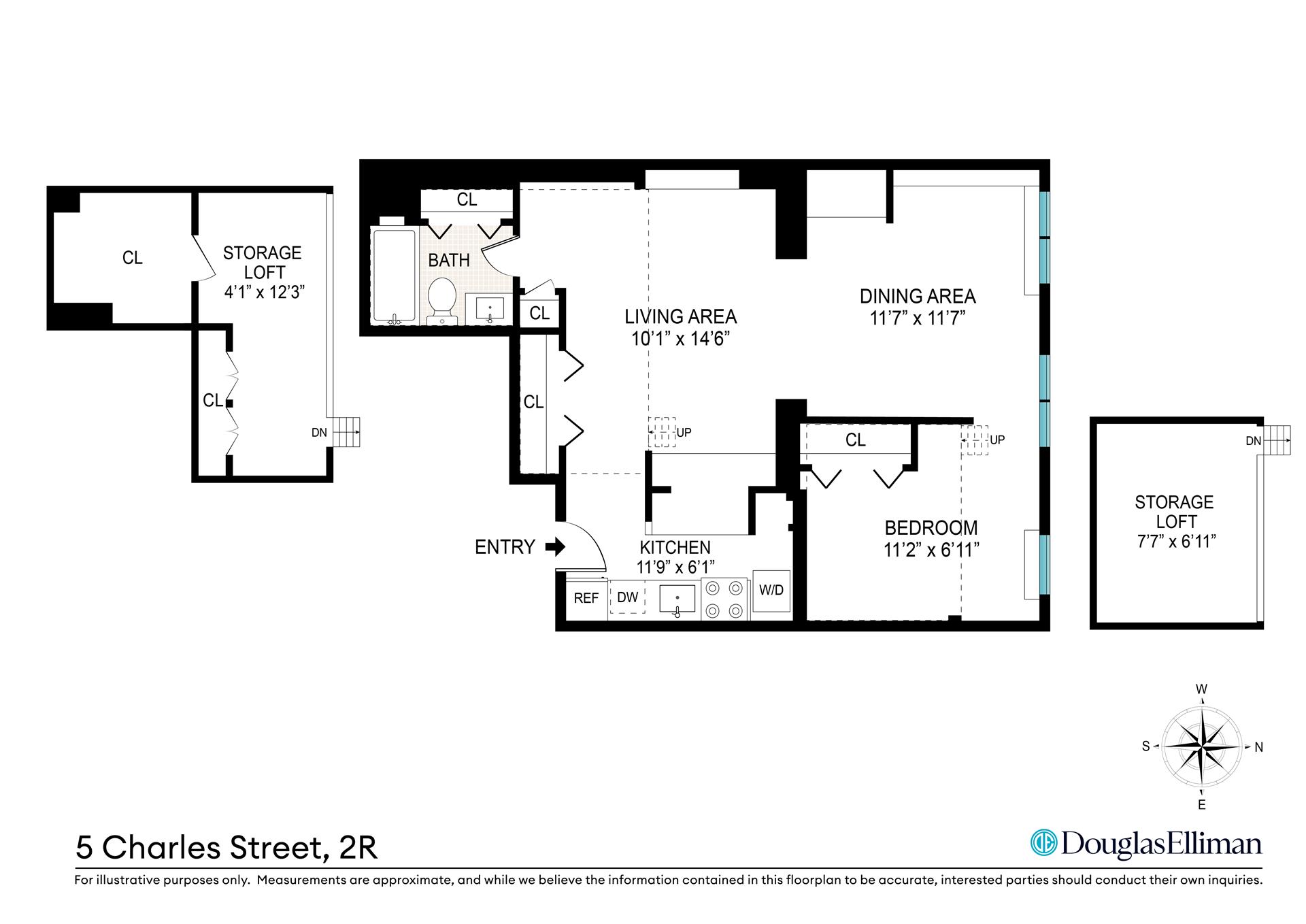 Floorplan for 5 Charles Street, 2R