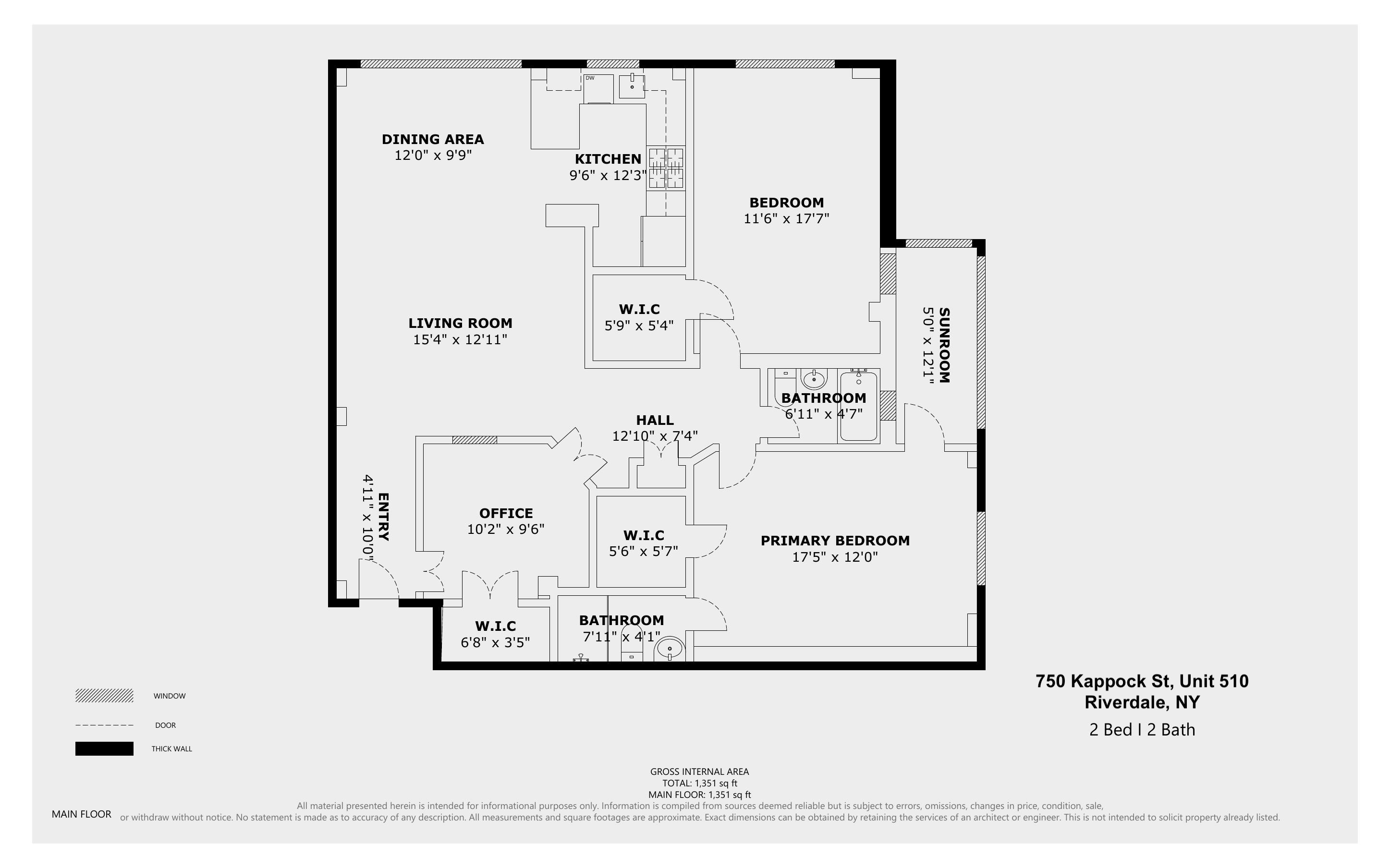 Floorplan for 750 Kappock Street, 510