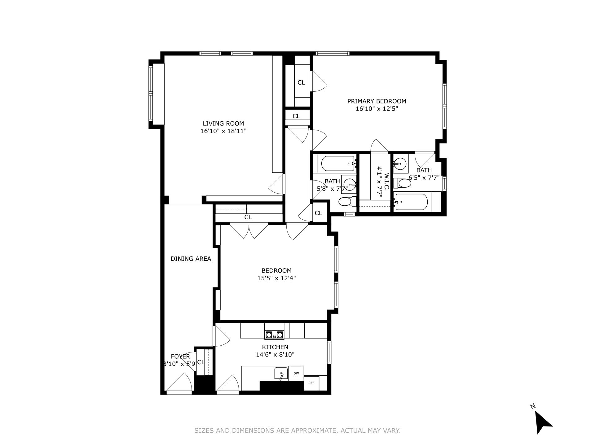 Floorplan for 91 Central Park, 8E