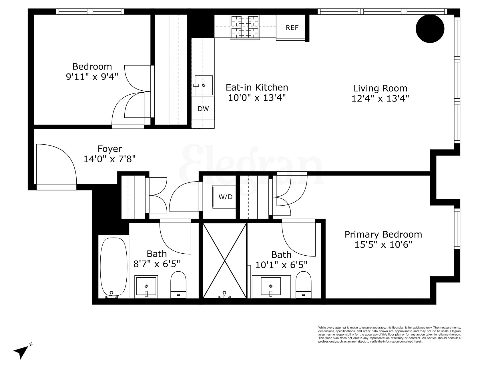 Floorplan for 3 Court Square, 606